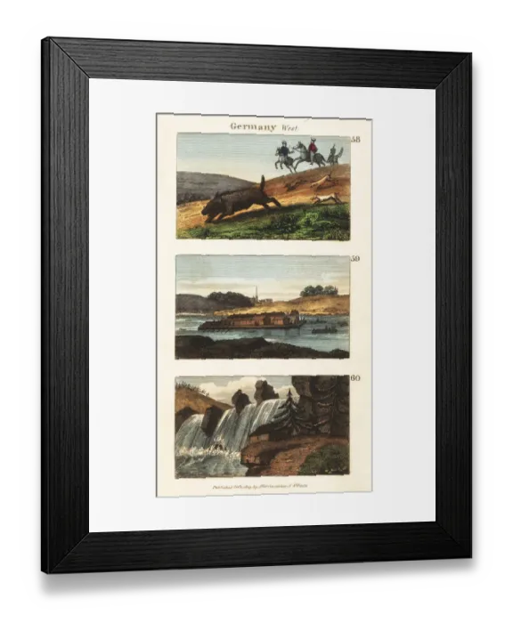 Framed Print : Historical views of Germany Framed Print : Historical views of Germany