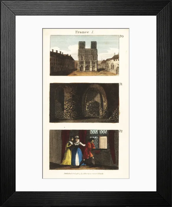 Framed Print : Historical views of Paris, France Framed Print : Historical views of Paris, France