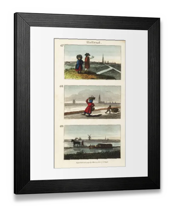 Framed Print : Historical views of Holland Framed Print : Historical views of Holland