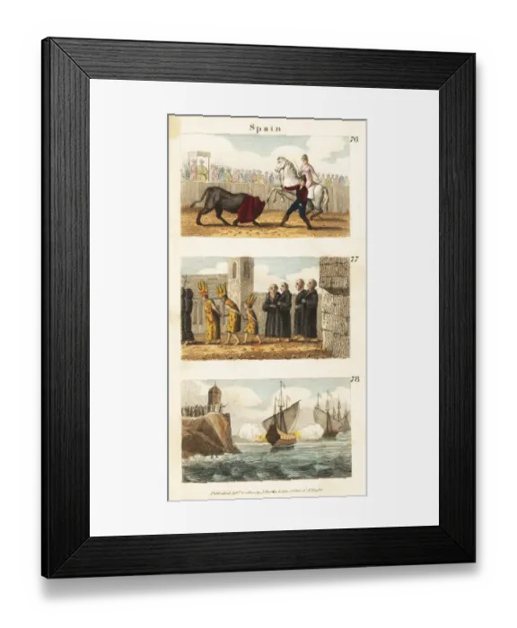 Framed Print : Historical views of Spain Framed Print : Historical views of Spain