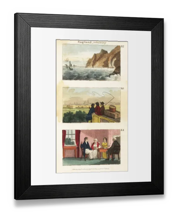 Framed Print : Historical views of England Framed Print : Historical views of England