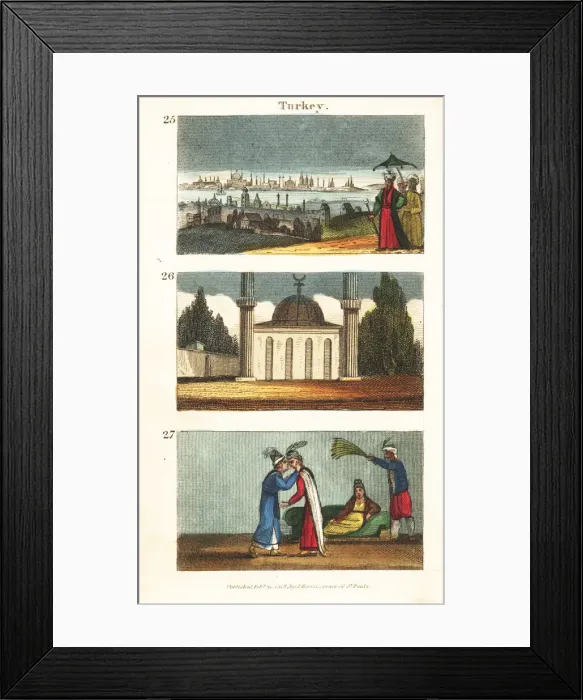 Framed Print : Historical views of Turkey Framed Print : Historical views of Turkey