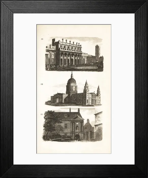 Framed Print : The Bank of England, St Pauls Cathedral Framed Print : The Bank of England, St Pauls Cathedral