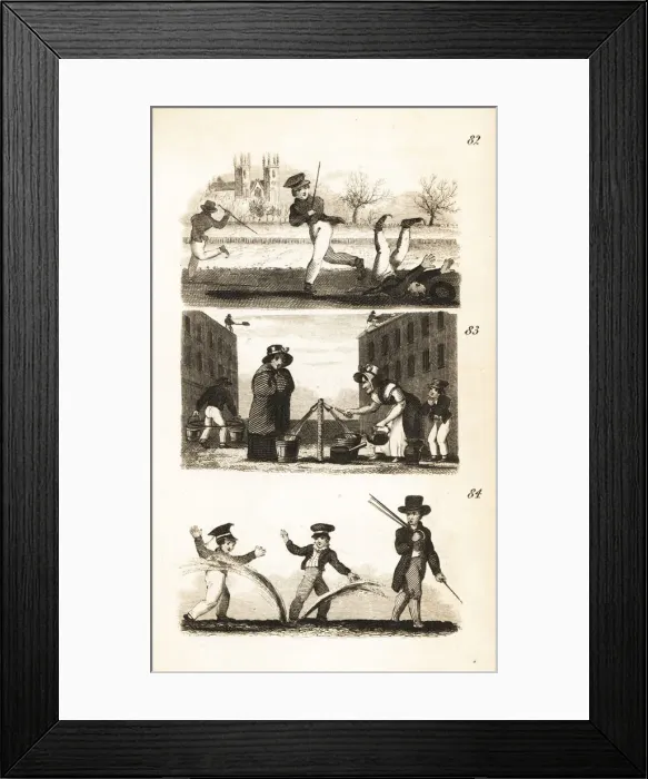 Framed Print : Skating, the Hard Frost and the Fire-plug Framed Print : Skating, the Hard Frost and the Fire-plug