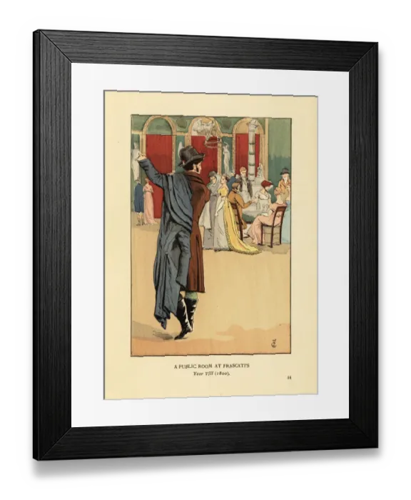 Framed Print : Gentleman in carrick coat in Frascati s, Paris Framed Print : Gentleman in carrick coat in Frascati s, Paris