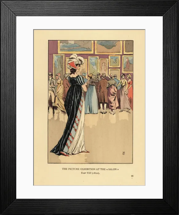 Framed Print : Woman at the Picture Exhibition at the Paris Salon Framed Print : Woman at the Picture Exhibition at the Paris Salon