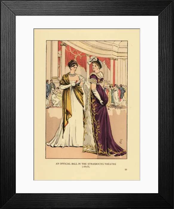 Framed Print : An official ball in the Strasbourg Theatre, 1805 Framed Print : An official ball in the Strasbourg Theatre, 1805