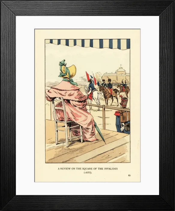 Framed Print : A review on the Square of the Invalides, 1835 Framed Print : A review on the Square of the Invalides, 1835