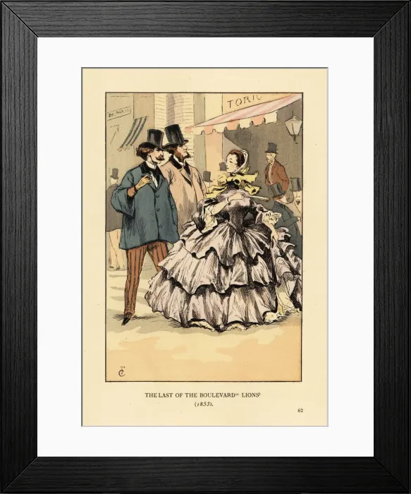 Framed Print : The last of the boulevard lions, 1853 Framed Print : The last of the boulevard lions, 1853