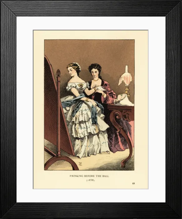 Framed Print : Prinking before the ball, 1858 Framed Print : Prinking before the ball, 1858