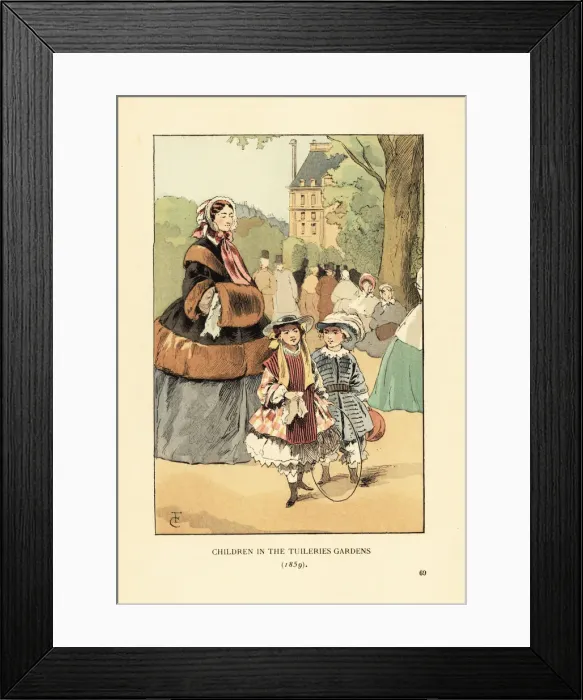 Framed Print : Children in the Tuileries Gardens, 1859 Framed Print : Children in the Tuileries Gardens, 1859
