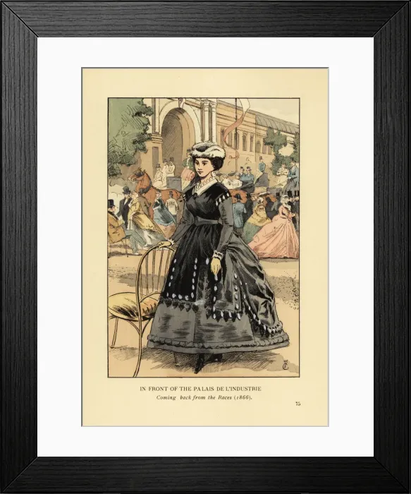 Framed Print : In front of the Palais de l Industrie, Paris, 1866 Framed Print : In front of the Palais de l Industrie, Paris, 1866