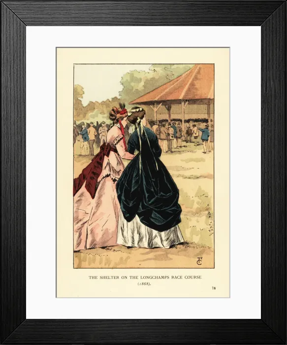 Framed Print : The shelter on the Longchamps Race Course, 1868 Framed Print : The shelter on the Longchamps Race Course, 1868