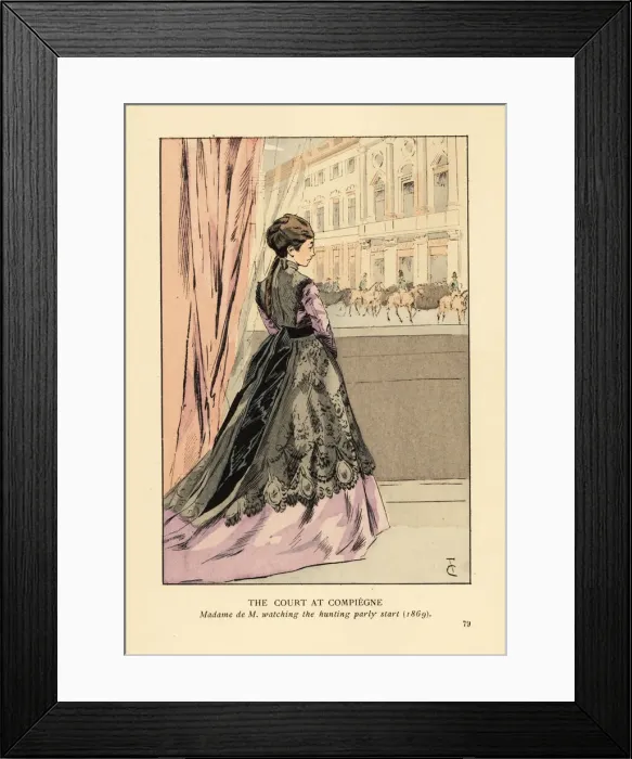 Framed Print : The court at Compiegne, 1869 Framed Print : The court at Compiegne, 1869