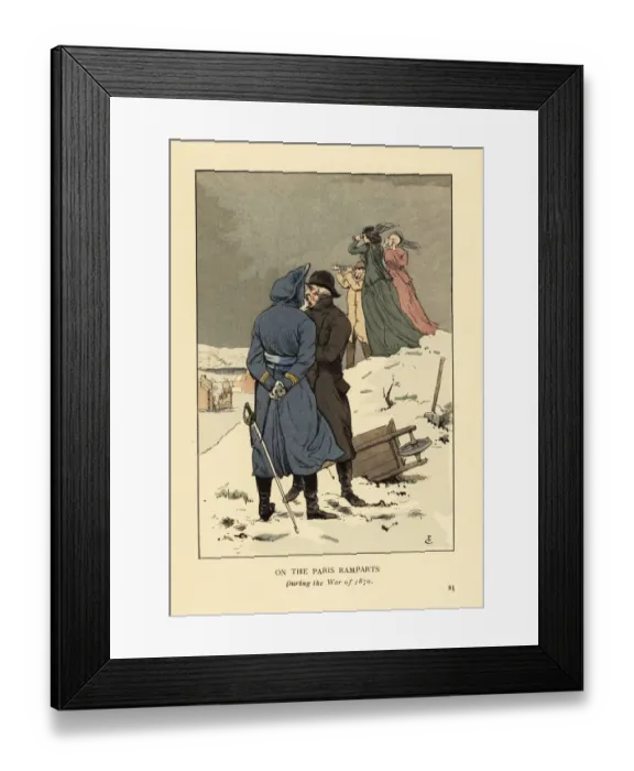 Framed Print : On the Paris Ramparts during the war of 1870 Framed Print : On the Paris Ramparts during the war of 1870