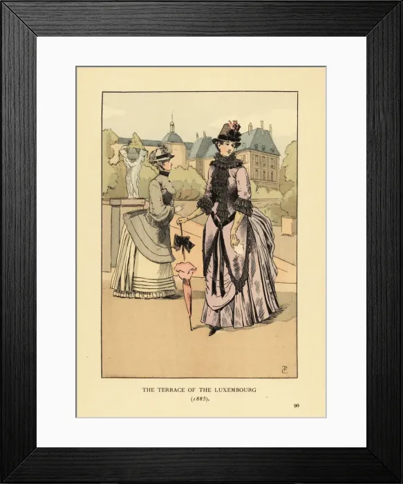 Framed Print : Women on the terrace of the Luxembourg Gardens, 1885 Framed Print : Women on the terrace of the Luxembourg Gardens, 1885