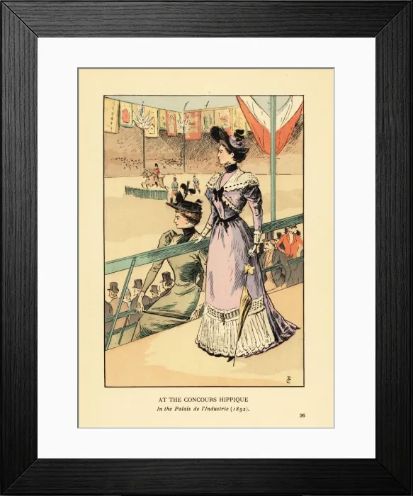 Framed Print : At the Concours Hippique in the Palais d Industrie, 1892 Framed Print : At the Concours Hippique in the Palais d Industrie, 1892