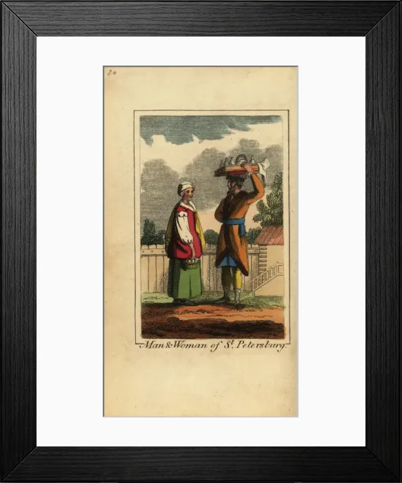 Framed Print : Man and woman of St. Petersburg, Russia Framed Print : Man and woman of St. Petersburg, Russia