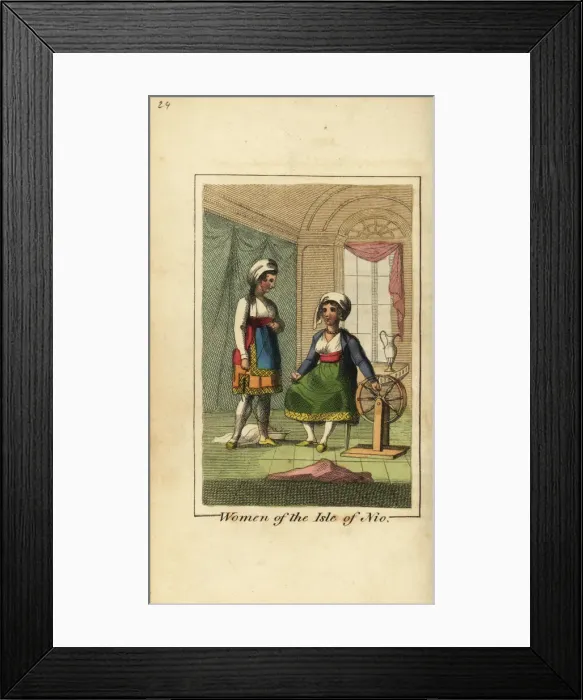 Framed Print : Women of the Isle of Nio or Ios, Greece, 1818 Framed Print : Women of the Isle of Nio or Ios, Greece, 1818