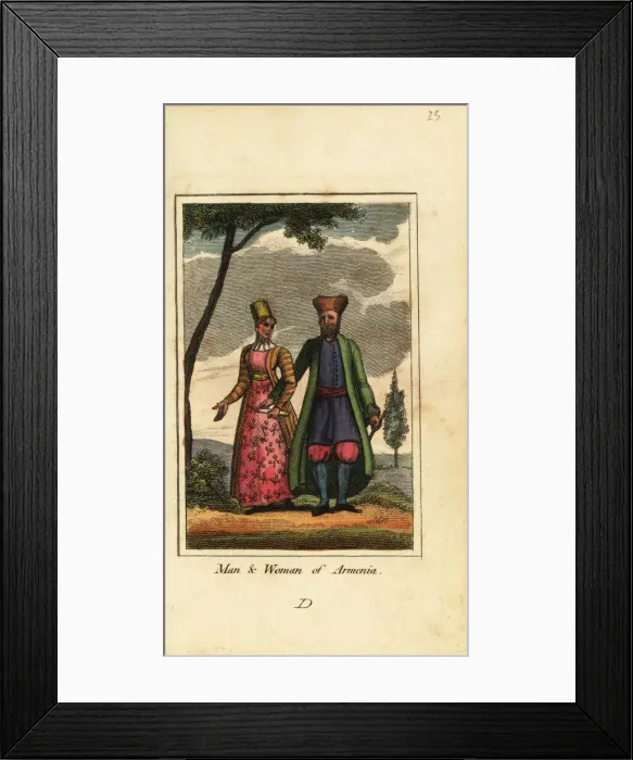 Framed Print : Man and woman of Armenia, 1818 Framed Print : Man and woman of Armenia, 1818