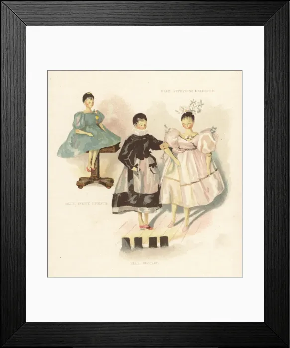 Framed Print : Dolls of Sylvie Leconte, Brocard and Zephyrine Galebstie Framed Print : Dolls of Sylvie Leconte, Brocard and Zephyrine Galebstie