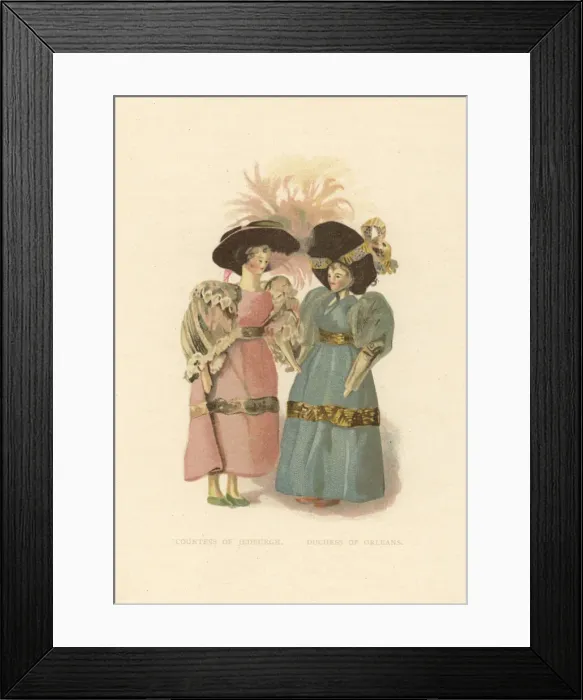 Framed Print : Dolls of courtiers Countess of Jedburgh and Duchess Framed Print : Dolls of courtiers Countess of Jedburgh and Duchess
