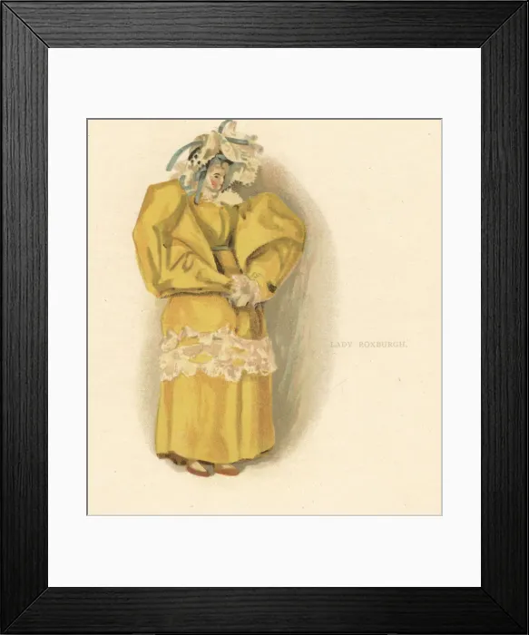 Framed Print : Doll representing courtier Mary, Lady Roxburgh Framed Print : Doll representing courtier Mary, Lady Roxburgh
