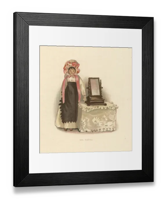 Framed Print : Doll representing housekeeper Mrs. Martha Framed Print : Doll representing housekeeper Mrs. Martha