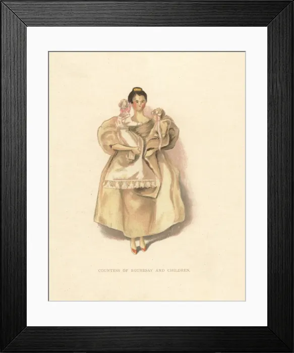 Framed Print : Dolls representing courtier Alice, Countess of Rothesay Framed Print : Dolls representing courtier Alice, Countess of Rothesay