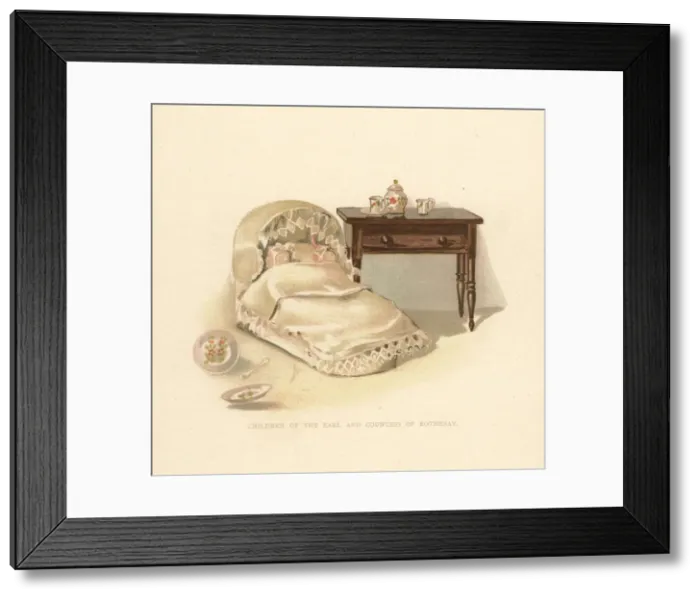 Framed Print : Dolls of the babies of courtier Alice, Countess of Rothesay Framed Print : Dolls of the babies of courtier Alice, Countess of Rothesay