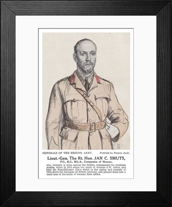 Framed Print : Jan C Smuts Framed Print : Jan C Smuts
