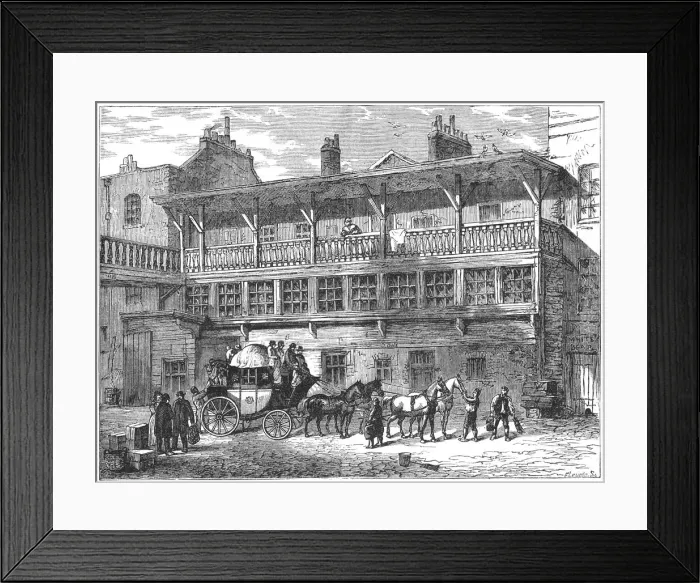 Framed Print : Old White Bear Inn Framed Print : Old White Bear Inn