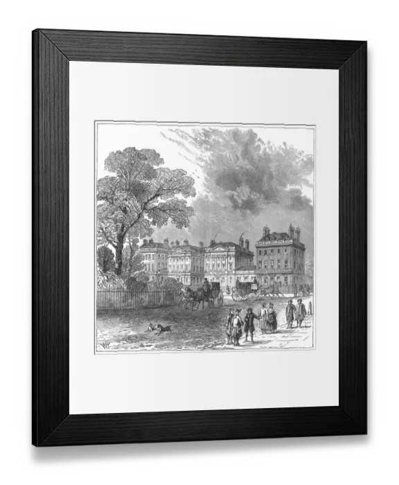 Framed Print : Cavendish Square 1820 Framed Print : Cavendish Square 1820