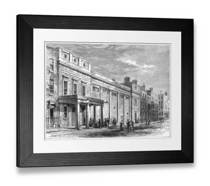 Framed Print : Tottenham Street Theatre Framed Print : Tottenham Street Theatre