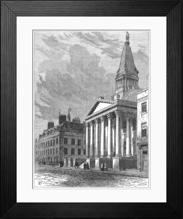 Framed Print : St Georges Bloomsbury Framed Print : St Georges Bloomsbury