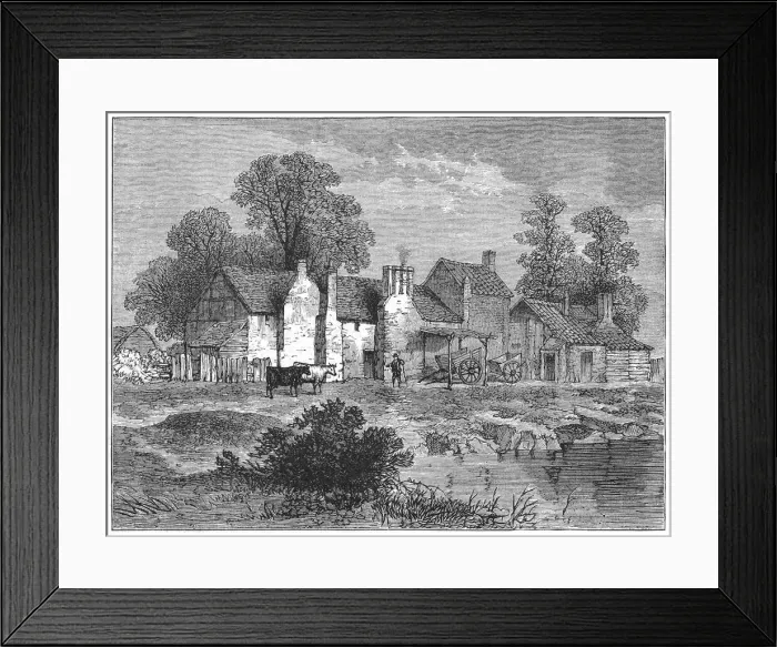 Framed Print : The Five Houses Framed Print : The Five Houses