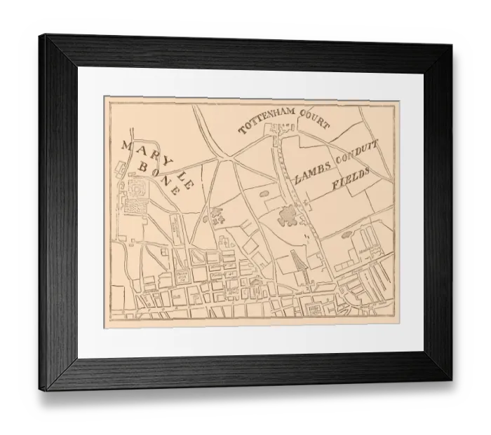 Framed Print : Rathbone Place Framed Print : Rathbone Place