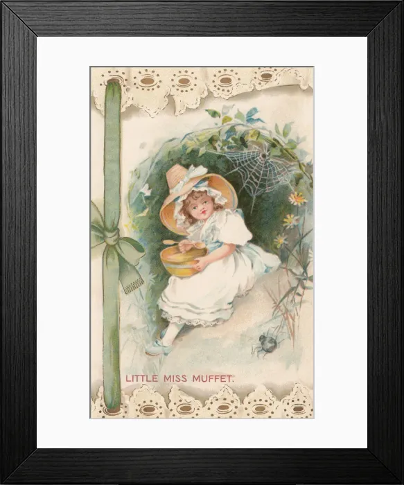 Framed Print : Little Miss Muffet Framed Print : Little Miss Muffet