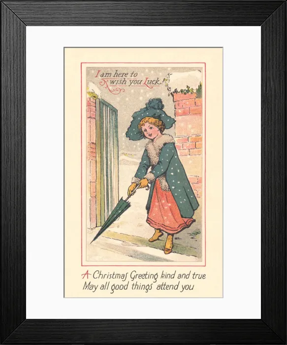 Framed Print : Edwardian Greetings Framed Print : Edwardian Greetings