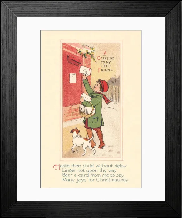 Framed Print : Edwardian Greetings Framed Print : Edwardian Greetings