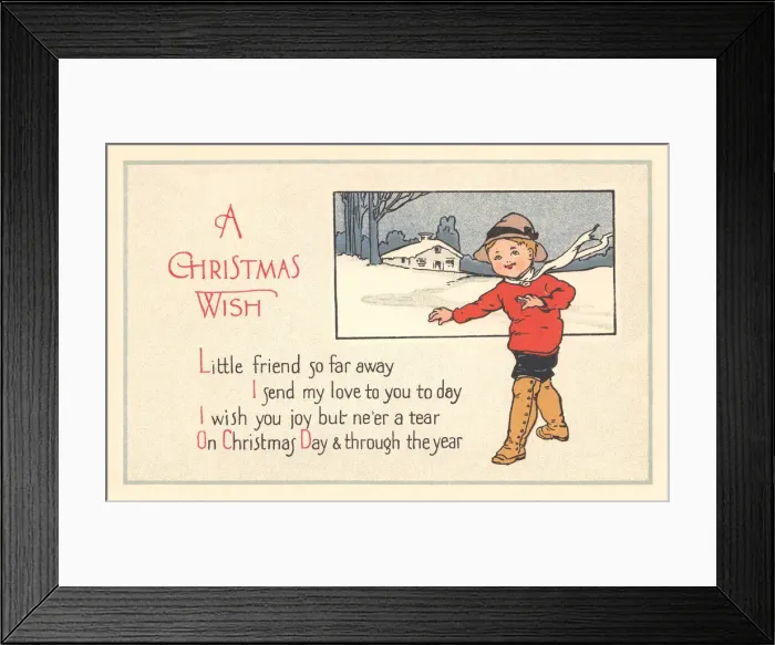 Framed Print : Edwardian Greetings Framed Print : Edwardian Greetings