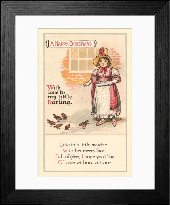Framed Print : Edwardian Greetings Framed Print : Edwardian Greetings