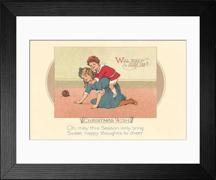 Framed Print : Edwardian Greetings Framed Print : Edwardian Greetings