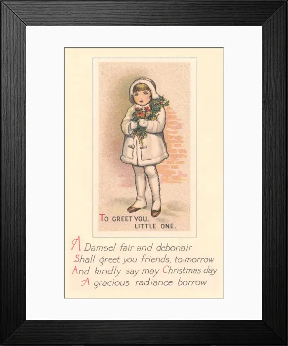 Framed Print : Edwardian Greetings Framed Print : Edwardian Greetings