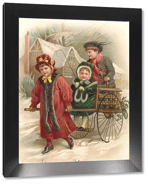 Christmas handcart
