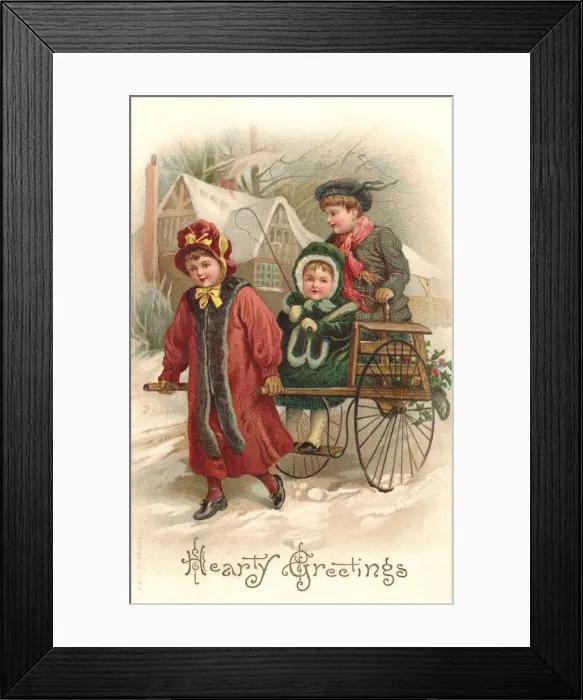 Framed Print : Christmas handcart Framed Print : Christmas handcart