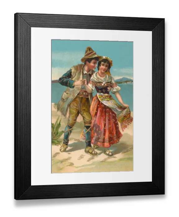 Framed Print : Romantic Italians