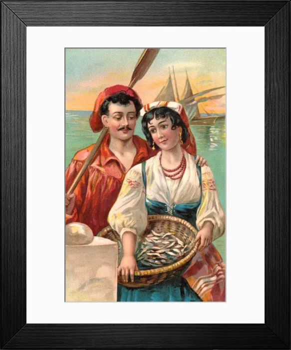 Framed Print : Romantic Italians Framed Print : Romantic Italians
