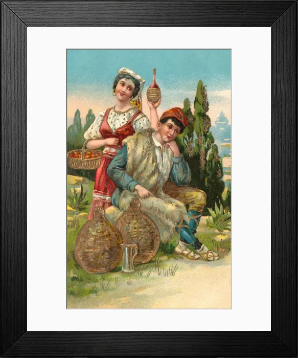Framed Print : Romantic Italians Framed Print : Romantic Italians