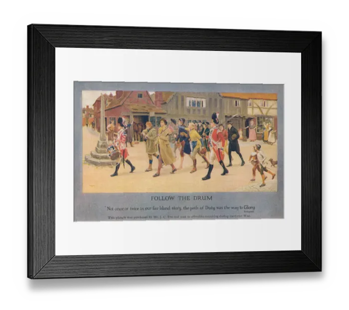Framed Print : Recruiting poster Framed Print : Recruiting poster